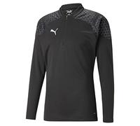 PUMA Teamcup Training 1/4 Zip Top, Slim Fit Uomo, Black, L
