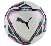 Puma teamFINAL 21.3 FIFA Quality Ball Size 4, Pallone da Calcio Unisex-Adult, White-Rose Red-Ocean Depths Black-Omphalodes