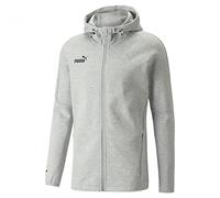 Felpa da tennis da uomo Puma Teamfinal Casuals Hooded Jacket - Grigio M