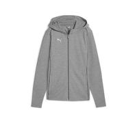 PUMA Teamfinal Casuals con Cappuccio Jkt Wmn, Giacca Unisex-Adulto, Grigio Medio Heather Silver, S