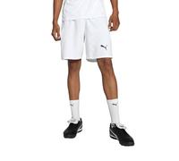 PUMA teamFINAL Shorts - Pantaloncini in Tessuto Adulti Unisex, PUMA White-PUMA Black-Feather Gray, 705743