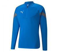 PUMA Teamfinal Training-Canotta da Uomo con Cerniera 1/4, Colore: Blu/Argento, Giacca Unisex, S