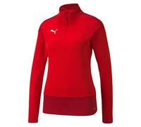 Puma Teamgoal 23 1/4 Zip Top W, Felpa Donna, Red/Chili Pepper, M