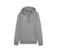 PUMA teamGOAL Casuals Hoody Wmn, Pullover Women's, Grigio Medio Heather-Bianco, S