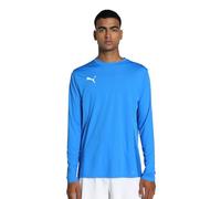PUMA teamGOAL LS Jersey, Maglia da Calcio Men's, Blu Elettrico Lemonade White Team Royal, L