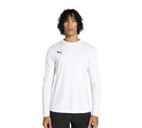 PUMA teamGOAL LS Jersey, Maglietta da Calcio Men's, White Black-Feather Gray, XL
