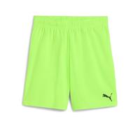 PUMA teamGOAL Shorts Jr, Pantaloncini Lavorati a Maglia Unisex - Bambini, Green Glare-PUMA Black,