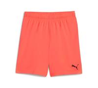 PUMA teamGOAL Shorts Jr, Pantaloncini Lavorati a Maglia Unisex - Bambini, Neon Sun-PUMA Black,