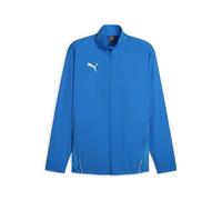 PUMA teamGOAL Sideline Jacket, Giacca Track Unisex, Ignite Blue Bianco, XL