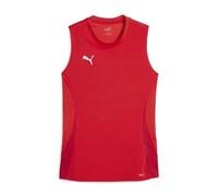 PUMA teamGOAL Sleeveless Jersey Wmns, Tee Unisex, Rosso Bianco-Veloce Rosso, M