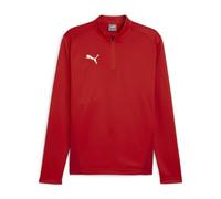 PUMA teamGOAL Training 1/4 Zip Top, Slim Fit Men's, Rosso Bianco-Veloce Rosso, 3XL