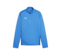 PUMA teamGOAL Training 1/4 Zip Top Jr, Slim Fit Unisex Kids, Blu Elettrico Lemonade White Team Royal, 116