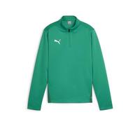 PUMA teamGOAL Training 1/4 Zip Top Jr, Slim Fit Unisex Kids, Sport Green White-Power Green, 128