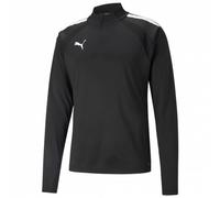 Puma 4063697451834 teamLIGA 14 Zip Top Maglione, S, Puma Black/Puma White