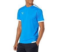 PUMA Teamliga Jersey T-Shirt, Blu Elettrico Limonata, XL Uomo