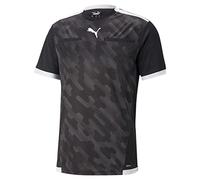 PUMA TeamLIGA - Maglia da arbitro da calcio in tessuto, colore bianco e nero, 2XL