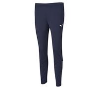 PUMA Teamliga-Pantaloni da Allenamento Tuta, Peacoat Bianco, L Donna