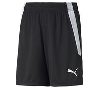 PUMA teamLIGA Shorts Jr, Pantaloncini Unisex Bambini, nero (Puma Black/Puma White), 164