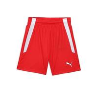 Puma teamLIGA Shorts Jr, Pantaloncini Unisex Bambini, rosso (Puma Red/Puma White), 116