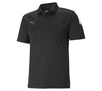 PUMA Teamliga Sideline Polo, Nero/Bianco, XL Uomo