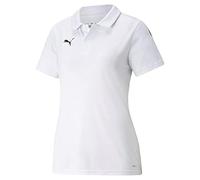 PUMA teamLIGA Sideline Polo W Maglietta, Donna, Nero (Puma White-Puma Black), M