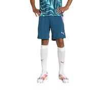 PUMA teamLIGA Training Shorts 2 (Open Pockets) - Pantaloncini in Maglia Uomini, Ocean Tropic-Electric Lime, 657667