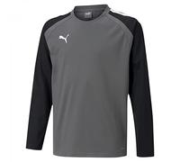 PUMA Teamliga Training SW Maglietta a Maniche Lunghe Unisex - Bimbi 0-24, Grigio Perla (Smoked Pearl), 140