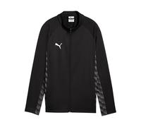 PUMA teamLIGA26 Giacca da allenamento Jr, 116, nero/bianco-grigio scuro piatto