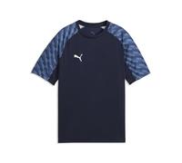 PUMA teamLIGA26 - Maglia Jr, 140, Blu Navy, Bianco/Blu Orizzonte