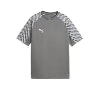 PUMA teamLIGA26 Maglia Jr, 164, Flat Medium Grigio Bianco-Grigio Chiaro Piatto