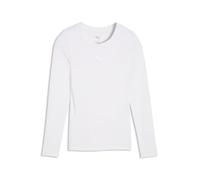 PUMA teamLIGA26 - Maglietta Primo Strato LS Jr, 128, Bianco