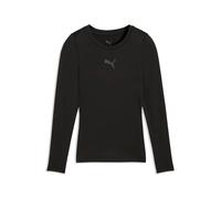 PUMA teamLIGA26 - Maglietta Primo Strato LS Jr, 140, Nero
