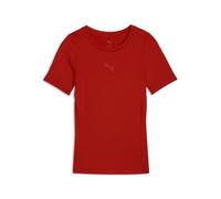 PUMA teamLIGA26 - Maglietta Strato Base, SS Jr, 116, Rosso