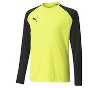 PUMA teamPACER GK LS JERS Maglietta a Maniche Lunghe, Giallo Fluo, 10 Anni Uomo
