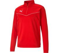 Puma teamRISE 1 4 Zip Top Felpe S Rosso