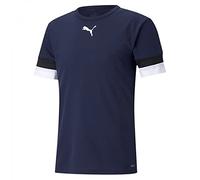 PUMA Teamrise Jersey Jr, Shirt Unisex - Bambini e ragazzi, Peacoat-Puma Black-Puma White, 176