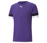 PUMA Teamrise Jersey Jr, Shirt Unisex - Bambini e ragazzi, Prism Violet-Puma Black-Puma White, 140