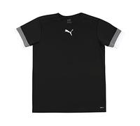PUMA Teamrise Jersey Jr, Shirt Unisex - Bambini e ragazzi, Puma Black-Smoked Pearl-Puma White, 140