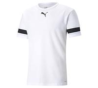 PUMA Teamrise Jersey Jr, Shirt Unisex - Bambini e ragazzi, Puma White-Puma Black-Puma White, 152
