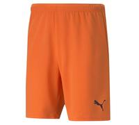 PUMA TeamRISE - Pantaloncini da Calcio, da Uomo, Colore Arancione, Nero, Taglia XL