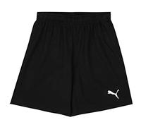 PUMA teamRISE Short Jr, Pantaloncini Unisex - Bambini e Ragazzi, Black/White, 128