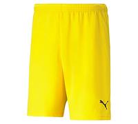 PUMA teamRISE Short Jr, Pantaloncini Unisex - Bambini e Ragazzi, Cyber Yellow/Black, 176