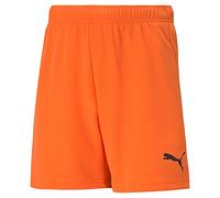 PUMA teamRISE Short Jr, Pantaloncini Unisex - Bambini e Ragazzi, Golden Poppy/Black, 164