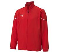 Puma Teamrise Sideline - Felpa da Ragazzo, Bambino, Maglia di Tuta, 657328, Puma Red Puma Black, 176