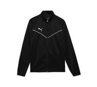 PUMA teamRISE Training Poly Jacket, Giacca sportiva Unisex - Bambini e ragazzi, Black/White, 140
