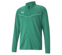 PUMA teamRISE Training Poly Jacket, Giacca sportiva Unisex - Bambini e ragazzi, Pepper Green/White, 176