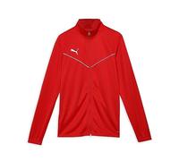 PUMA teamRISE Training Poly Jacket, Giacca sportiva Unisex - Bambini e ragazzi, Red/White, 116