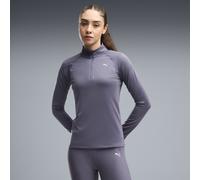 PUMA Top con zip corta RUN VELOCITY CLOUDSPUN da donna, Accessori, Grigio, 3XL 3XL