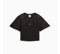 Puma Top cropped LACE W Maglia da training corta da donna Black