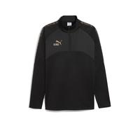 PUMA Top da calcio con zip corta KING da uomo, Abbigliamento, Nero, XS XS